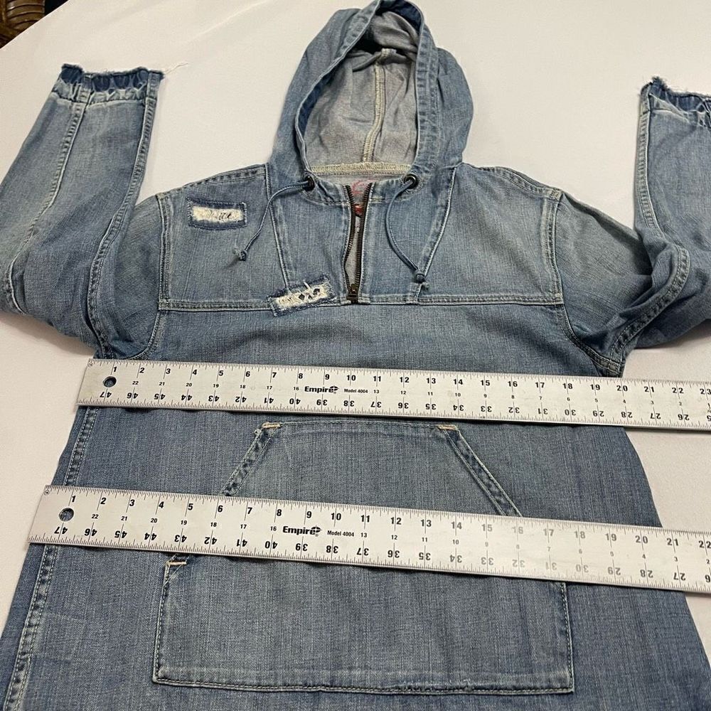 Ralph Lauren Polo Jeans Co RL67 Denim Pullover Jacket Patchwork Size Medium - Picture 8 of 11